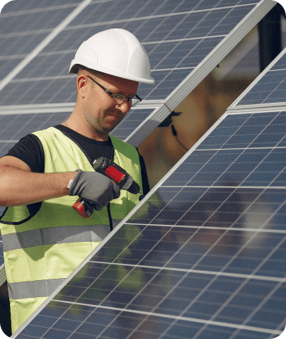 Utility-scale solar farm infrastructure